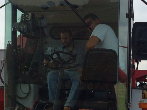 When possible we like to let students get as much experience as possible. In this a Brazilian intern Luciano is learning to run the 8XP.