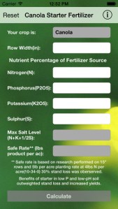 Canola Starter available on iOS and Android. For more information see http://www.dasnr.okstate.edu/apps.